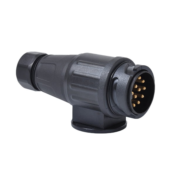 WASHWEPE Conector De Cable Para Remolque 13 Pines Negro Fácil De Usar Y Duradero