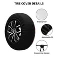 thumbnail image 4 of Rv Spare Tire Cover 16 inch - Cute Berry Strawberry Love Tire Covers for Trailers, Adjustable Camper Spare Tire Cover, 4 of 7