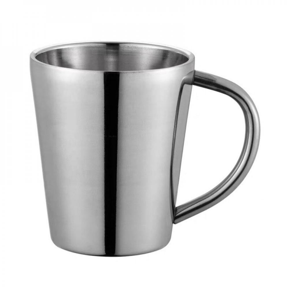 300ml Portable Mug Stainless Steel Double Walled Insulated Coffee Beer Cup Home 