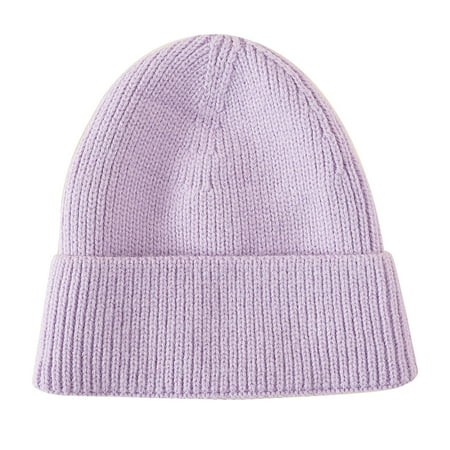 

Baby Girl Unisex S Winter Solid Color Knitting Pullover Warm Hats & Caps