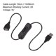 thumbnail image 3 of Cable USB Uxcell con Interruptor ON/OFF USB Macho a Hembra Extensión 50cm Negro, 3 of 5