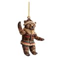thumbnail image 2 of Adorno navideño de oso pardo acrílico plano colgante mini accesorio llavero moderno y bonito accesorio para colgar interior del coche, 2 of 2