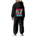 thumbnail image 4 of Girls Tracksuit Set Casual Fashion Hoodie and Jogger Cute Printed Pullover Tracksuit for Kids and Daily Wear, 4 of 7