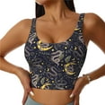 thumbnail image 2 of Picia Snake Sleep Sports Bra for Women,Padded Strappy Sports Bras Medium Support Yoga Bra with Removable Cups,Running Yoga Bra-Large, 2 of 9