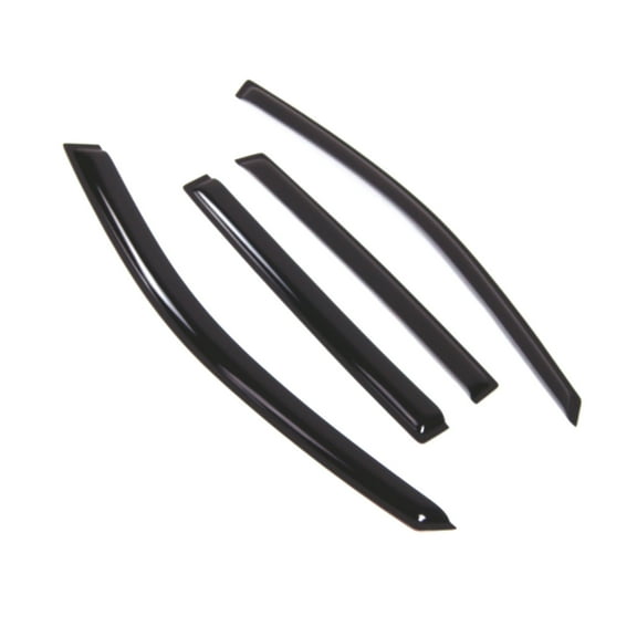 Tuningpros WD2-762 Outside Mount Window Visor Deflector Rain Guard Dark Smoke 4 Pcs Set For 2011-2017 Jeep Compass