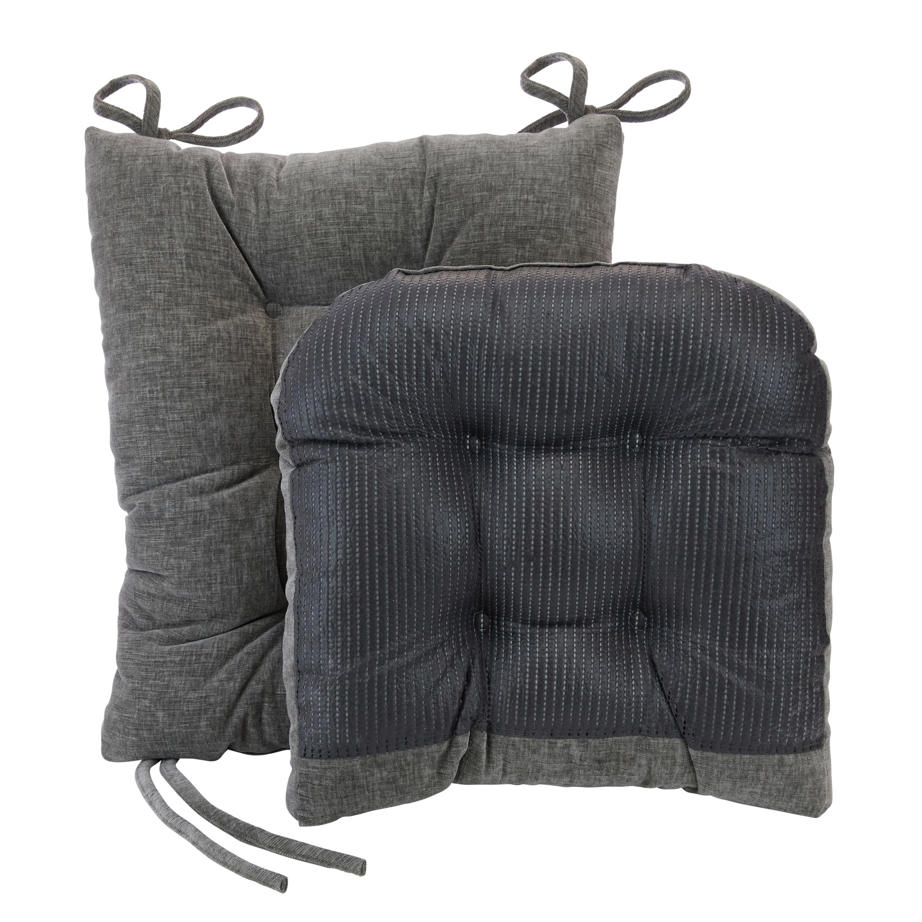 Non-Slip, Gripper Plush Rocking Chair Cushion Set