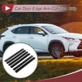 thumbnail image 2 of Unique Bargains 1 Set Car Door Edge Anti-Collision Strip Adjustable Rearview Mirror Door Bumper Protection Black Carbon Fiber, 2 of 8
