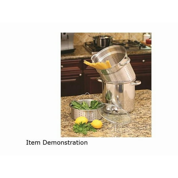 Cookpro Steel Pasta Cooker 12Qt 4Pc Encapsulated Multipots