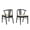 Black, variant on Roundhill Furniture Lavin Wishbone Dining Chairs, Set of 2, Black