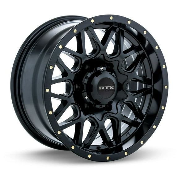 18x9 RTX Canyon Satin Black Wheel 6x5.5 (10mm)