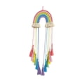 thumbnail image 2 of EGNMCR Storage Bins, Storage Containers Arch Macrame Hair Clip Container With Colorful Tassels Boho Wall Hanging Organizer For Baby Girls Hair Accessories Storage Polyester fiber ornament, 2 of 6
