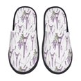 thumbnail image 1 of Balery Lavender Flowers Pantuflas de Casa de Felpa Silenciosas con Diseño Estampado, Zapatillas Cómodas Antideslizantes de Algodón para Interior-Medium, 1 of 8
