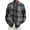 Grey, variant on Larisalt Flannel Shirt For Men,Men's Long Sleeve Classic Woven Shirt Brown,XXL