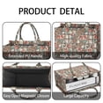 thumbnail image 4 of Large Capacity Tote Bag,Pioneer Flower Floral Print Pattern Handbag Fashion Luxury Tote Bag,15.7"x13"x 5.1" Inches,Laptop Compatible, 4 of 6