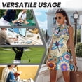 thumbnail image 6 of Yuyamidu Mandala Floral Womens Tennis Golf Dresses Size M Dragonfly Anti-Wrinkle Sports Activewear Dresswith Pocket Separate Shorts Workout Golf Dresses, 6 of 7