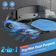 thumbnail image 5 of Teendow Robot Vacuum Cleaner, Robot Vacuum and Mop Combo with WIFI for Pet Hair and Hard Floor Black, 5 of 8