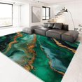 thumbnail image 4 of Area Rug for Bedroom Marble Green Texture Washable Rugs 2x3 Modern Soft Non-Slip Floor Carpet Indoor Outdoor Rug Entryway Rug for Living Room Laundry Room, 4 of 8