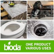 Bioda Multi-Purpose Probiotic Household Enzyme Cleaner and Deodorizer | Professional Strength | Trash Can Deodorizer, Pet Stains and Odors, Drains, Floors, Bathrooms, Toilets | Made in USA | 1 Gallon