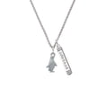 thumbnail image 2 of Delight Jewelry Silvertone Penguin Silvertone Courage Strength Wisdom Honesty Bar Charm Necklace, 23", 2 of 4