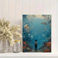 thumbnail image 2 of Surreal Ocean Dream Canvas Painting Wall Art for Living Room Bedroom Office Cafe Study Room Home Decor, 2 of 8