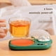 thumbnail image 2 of Posavasos calentador para bebidas, calentador para café, leche, té, 220 V, 20 W, 3 velocidades, color blanco, 2 of 5