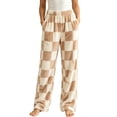 thumbnail image 2 of Mifsaly Women's Plaid Pajama Pants Elastic Waist Flannel Pant Lounge Pj Bottoms Classic Winter Sleeping Warm Clothing with Pockets, 2 of 6