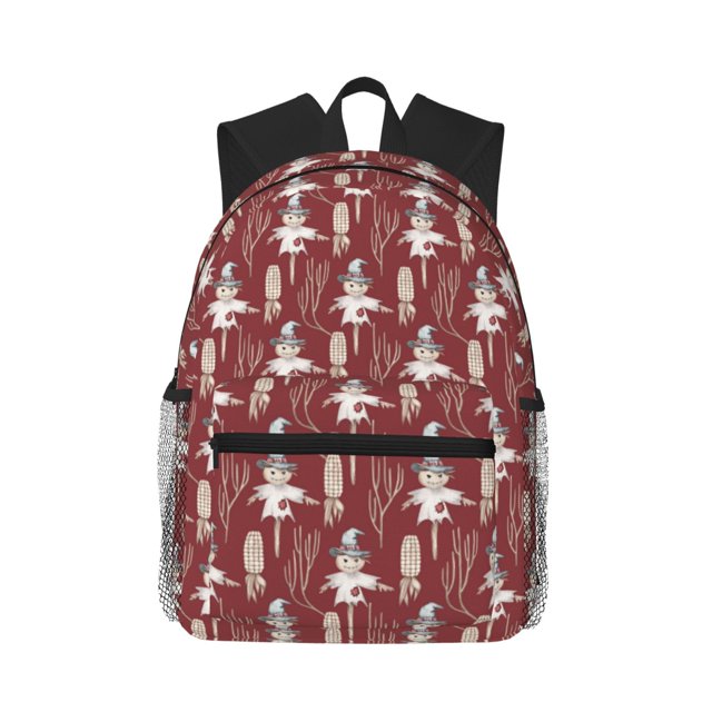 Fotbe Autumn Scarecrow Harvest Joy Mochila Ligera Casual para Laptop para Hombres y Mujeres, Mochila Impermeable de Uso Diario, Mochila para Universidad