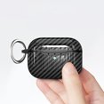 thumbnail image 4 of AirPods Pro 2 (2022) Case with Keychain, Allytech Carbon Fiber Wireless Charging Protective Shockproof Carabiner Bluetooth Earphone Storage Bag Charging Box Cover for Apple Airpods Pro 2nd Gen 2022, 4 of 7