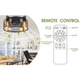 thumbnail image 5 of Energetic 16" Industrial Style Caged Ceiling Fan with Lights and Remote Control, 6 Speeds Reversible DC Motor, ETL Listed, 5 of 9