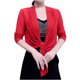 thumbnail image 2 of ICHUANYI Clearance Women Soft Chiffon Open Front Sheer Long Sleeved Cardigans For Evening Dress(Red, XL) ICHUANYI WER2023081111689, 2 of 4