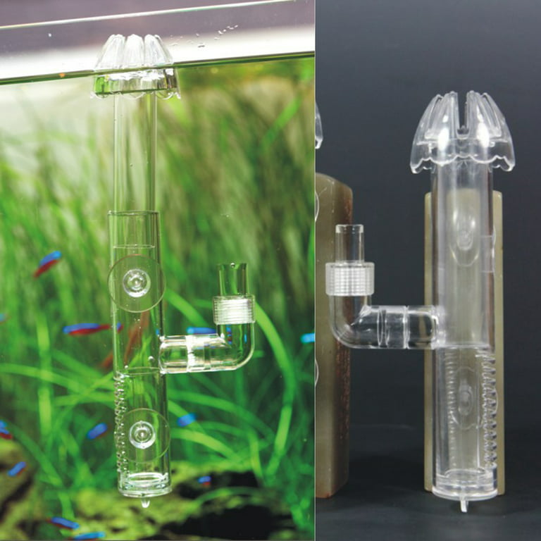 Aquarium Surface Skimmer Transparent Acrylic for Planted Tank Filtration  for Oil Protein Floating Dust Filter Accessory 