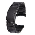 thumbnail image 1 of Miangastore Bracelet en Acier Inoxydable 22mm Liens Solides Bracelet de Montre Extrémité Courbée, 1 of 7