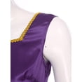 thumbnail image 6 of iiniim Women's 2 Piece Outfit Liturgical Lyrical Worship Dance Maxi Dress with Praise Dance Tunic Overlay Purple&White XXL, 6 of 7