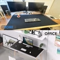 thumbnail image 6 of Large Gaming Mouse Pad with Stitched Edges, Oversized Mousepad with Superior Micro-Weave Cloth, Non-Slip Base, Water Resist Keyboard Pad, Desk Pad for Gamer, Office & Home, 47.3 x 23.6 in, Black, 6 of 6
