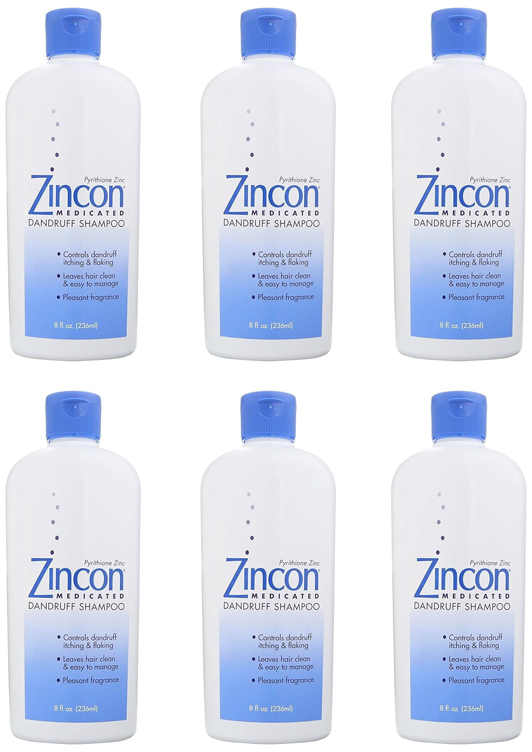 Special Pack Of 6 MEDTECH ZINCON SHAMPOO 8 Oz