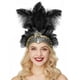 thumbnail image 1 of Corona de cristal de carnaval, tocados de plumas, tocado de plumas, accesorios de Mardi Gras, diadema de Halloween de Flapper de los años 20 para mujer, 1 of 5