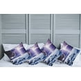 thumbnail image 2 of Ambesonne Nature Throw Pillow Cover 4 Pack, Mystic Dark Sky Scenery, 16", Blue Purple, 2 of 7