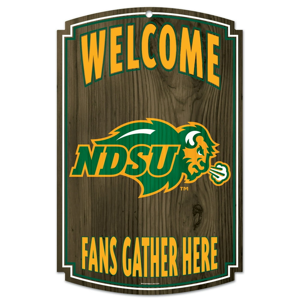 NDSU Bison WinCraft 11'' x 17'' Wood Sign