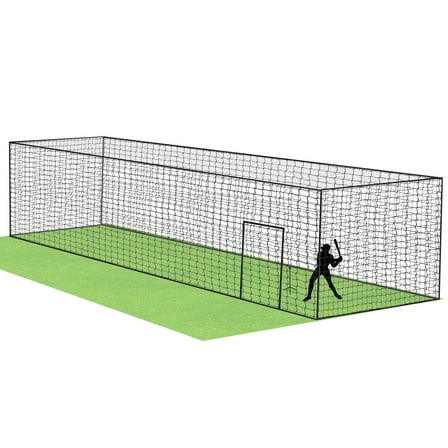 LEDMOMO Baseball Practice Net Black Polyester Pe Sturdy Material Versatile Use