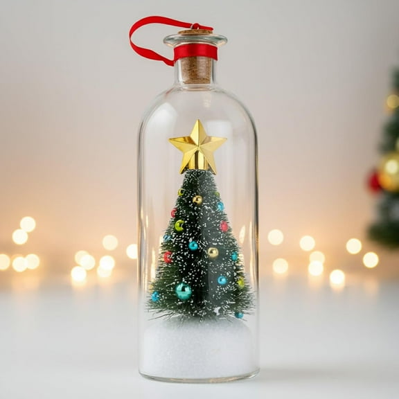 Mr. Christmas Message in a Bottle Christmas Tree, 8 Inch
