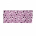 thumbnail image 2 of Flower Neck Gaiter, Silhouette Spring Petals, Unisex, Pink White and Black, by Ambesonne, 2 of 3