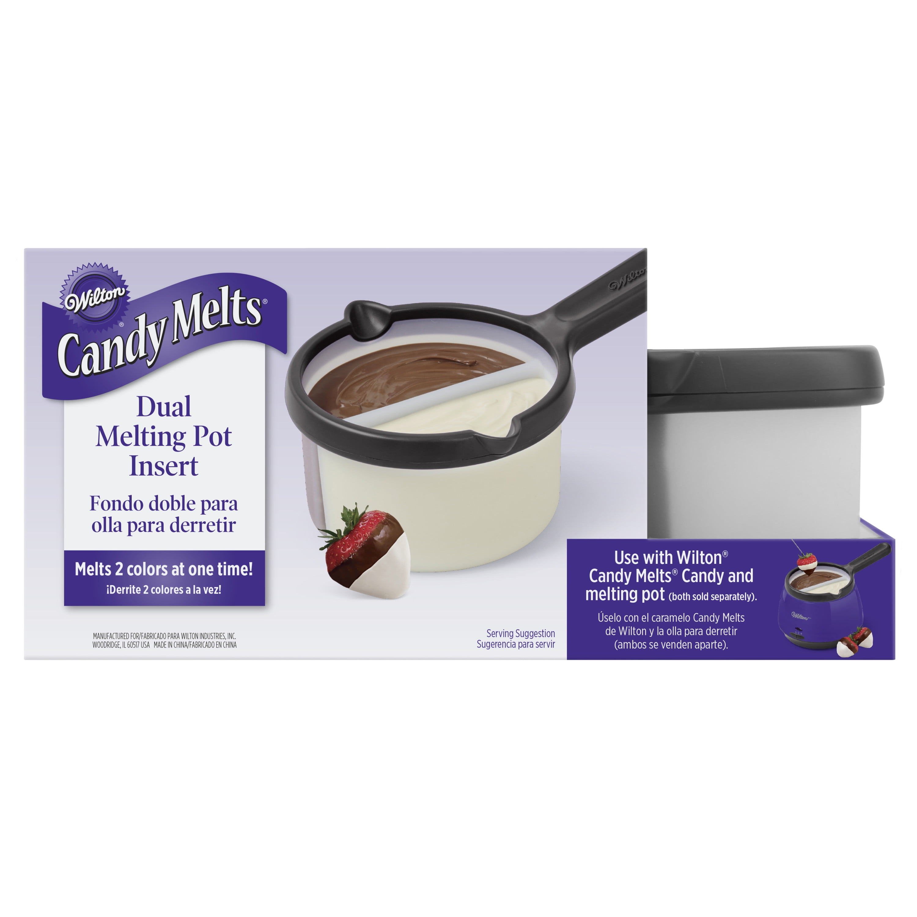 Wilton Candy Melts Silicone Dual Melting Pot Insert - Walmart.com