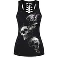thumbnail image 3 of XIAONU Summer Women's Cutout-Back Graphic Tank Top Sleeveless Gothic Casual Everyday Top, 3 of 3