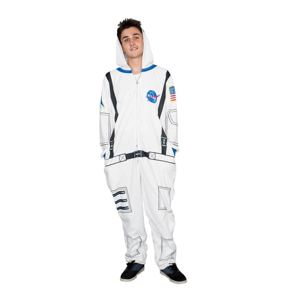 Nasa by Adult Astronaut Costume Hooded Pajama & Union Suit