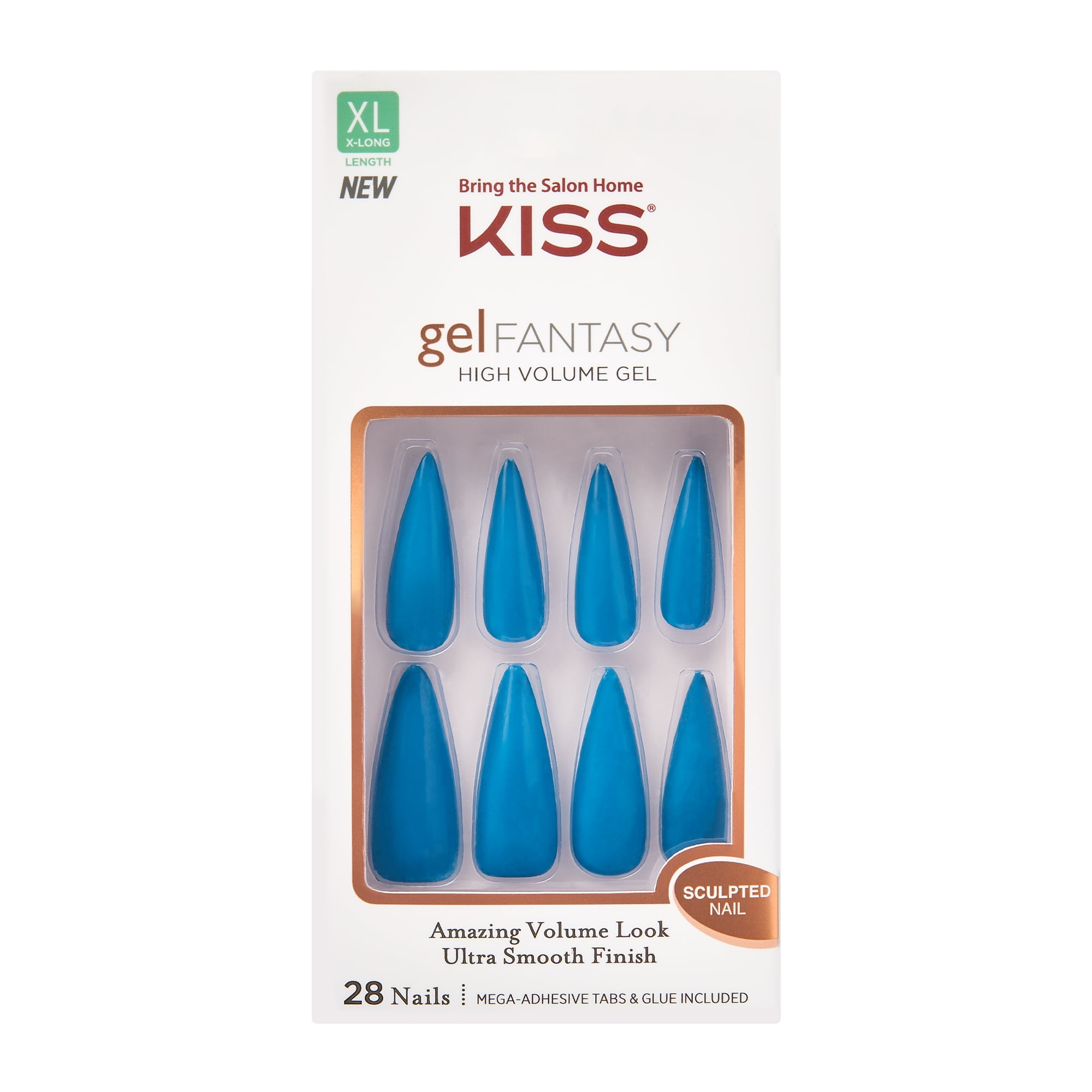 KISS Gel Fantasy Sculpted Nails XL Nails Bougie