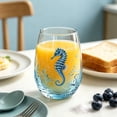thumbnail image 6 of Tuvgenk Stemless Wine Glass with Aquatic Art for Cocktails Water and Coastal Home Decor, 6 of 7