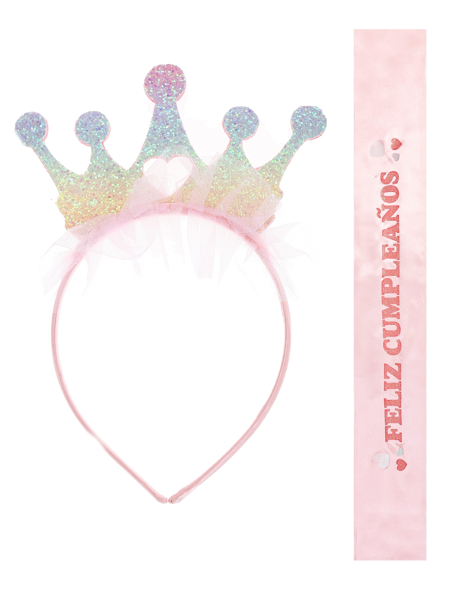 Wonder Nation It's My Birthday Crown Headband and Sash Set, 2 Pieces