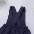 thumbnail image 4 of IBTOM CASTLE Infant Toddler Baby Boys Boho 1st Birthday Outfit Backless Overalls Romper for Cake Smash Photo Shoot 6-12 Months Navy Blue, 4 of 8
