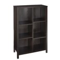 thumbnail image 1 of 6-Cube Organizer with Adjustable Shelves - Black Walnut, 1 of 1