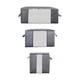 thumbnail image 3 of Bolsas de almacenamiento para edredón, organizadores de ropa, contenedores de almacenamiento de ventana transparente gris, cajas de almacenamiento, 3 of 9
